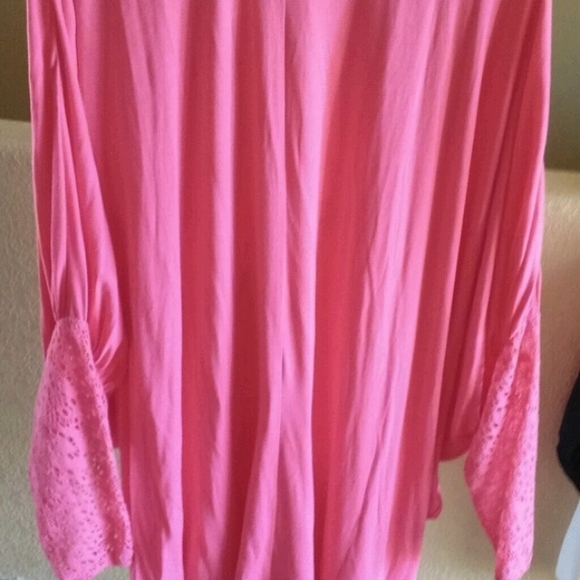 Beautiful open duster with cuffed crocheting - Picture 2 of 4